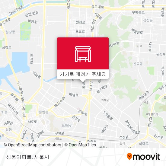 성웅아파트 지도