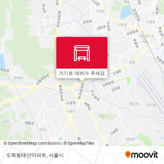 오목동태산아파트 지도