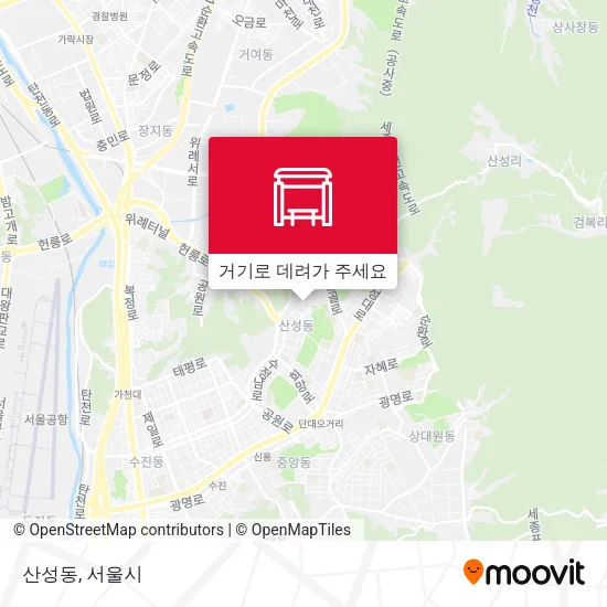 산성동 지도