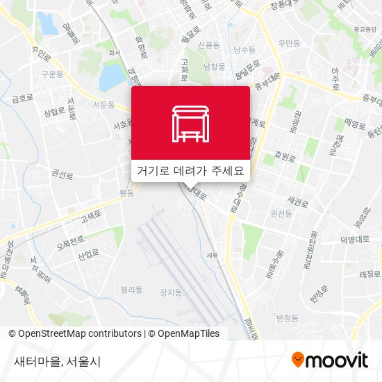 새터마을 지도