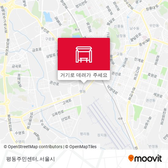 평동주민센터 지도
