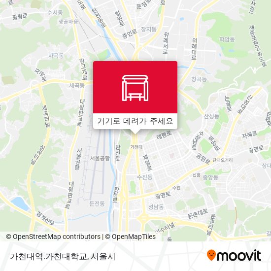 가천대역.가천대학교 지도