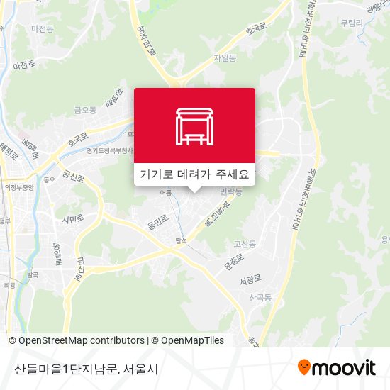 산들마을1단지남문 지도