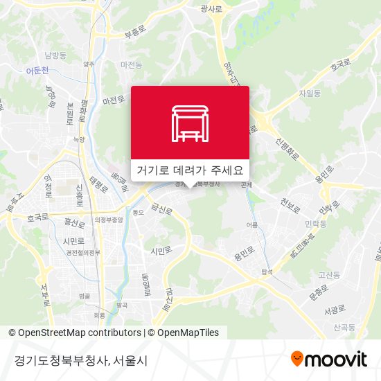 경기도청북부청사 지도