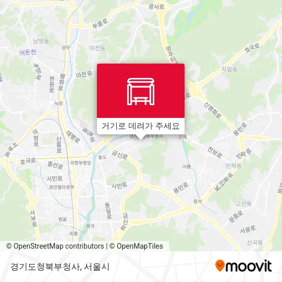 경기도청북부청사 지도