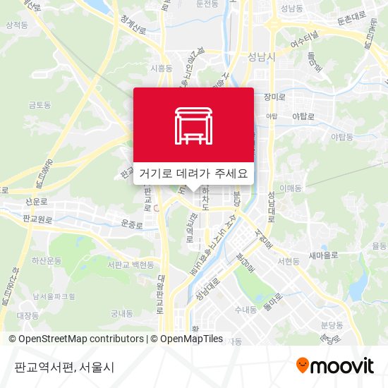 판교역서편 지도