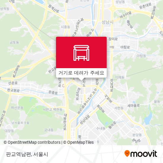 판교역남편 지도