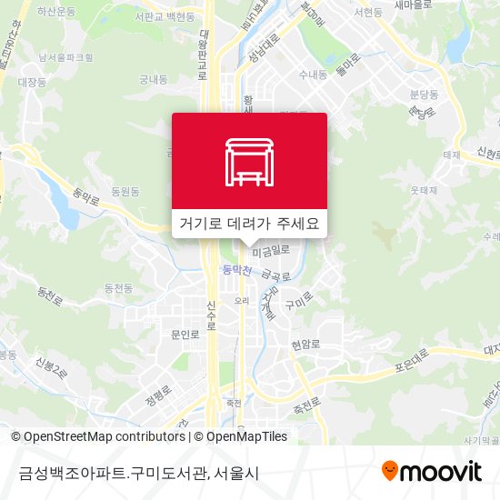 금성백조아파트.구미도서관 지도