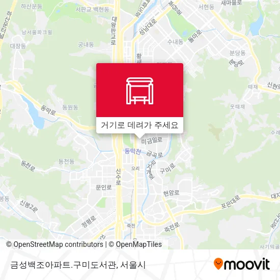금성백조아파트.구미도서관 지도