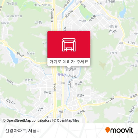 선경아파트 지도