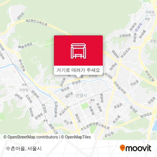 수촌마을 지도