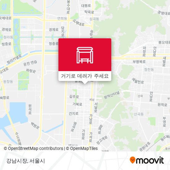 강남시장 지도