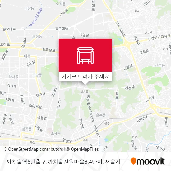 까치울역5번출구.까치울전원마을3.4단지 지도