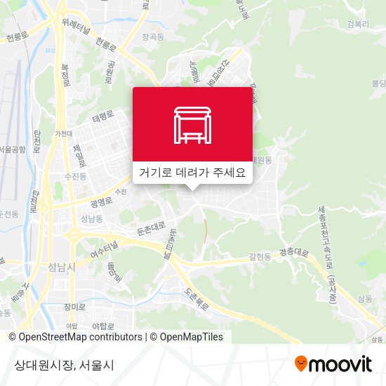 상대원시장 지도