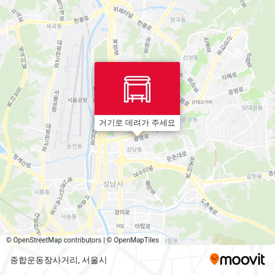 종합운동장사거리 지도