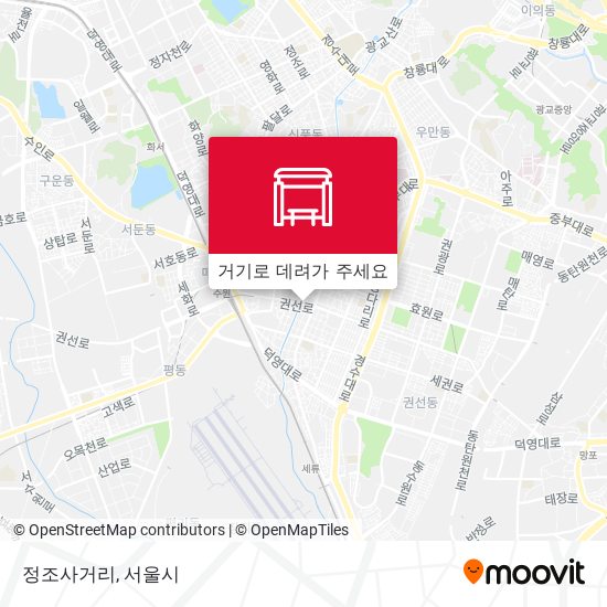 정조사거리 지도