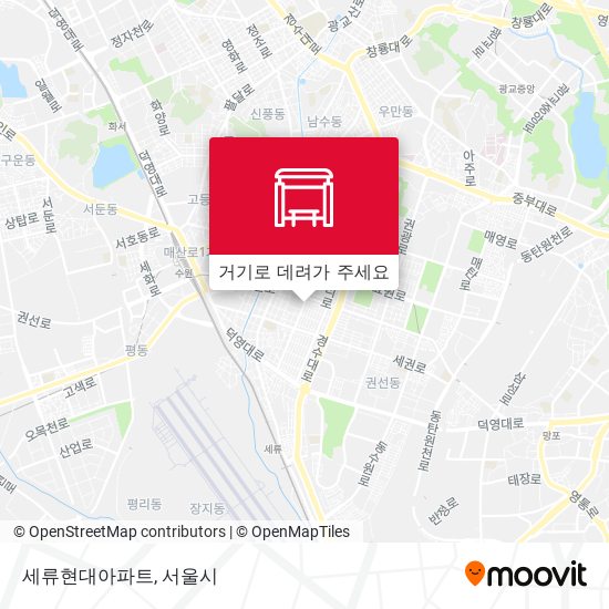 세류현대아파트 지도