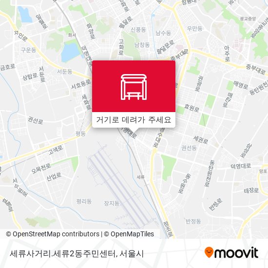 세류사거리.세류2동주민센터 지도