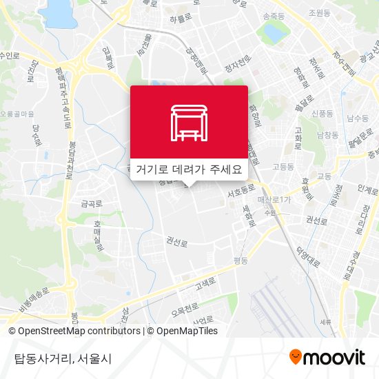 탑동사거리 지도