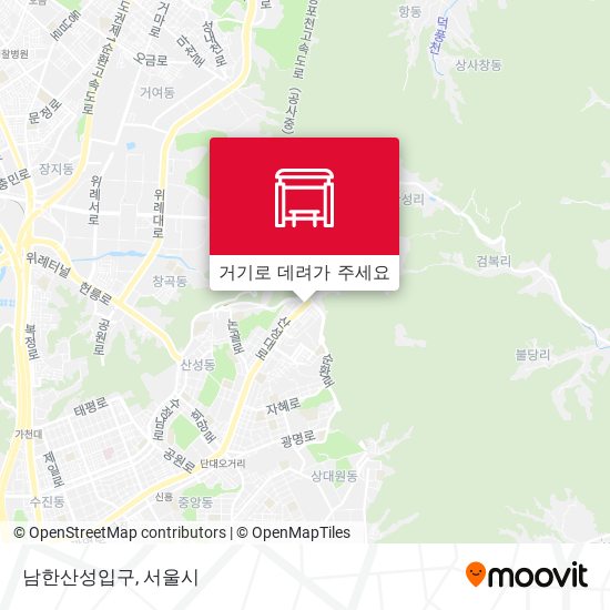 남한산성입구 지도