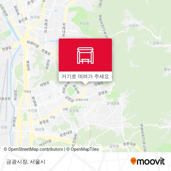 금광시장 지도