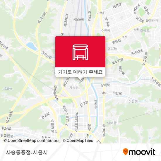 사송동종점 지도
