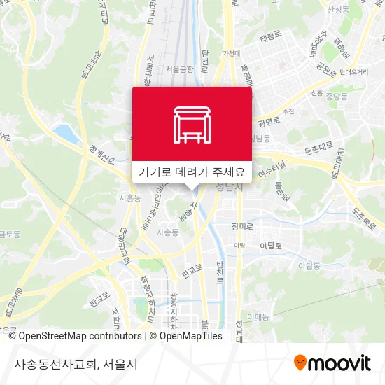 사송동선사교회 지도