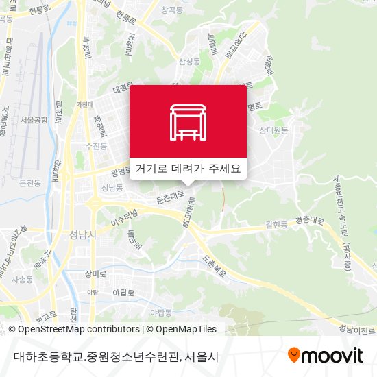 대하초등학교.중원청소년수련관 지도