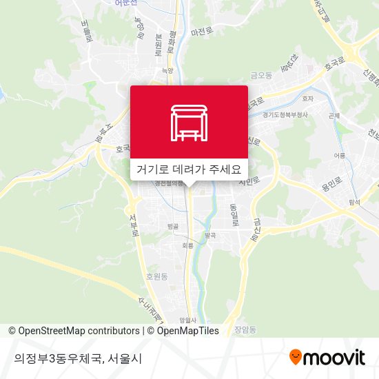 의정부3동우체국 지도