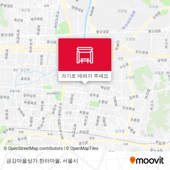 금강마을상가.한라마을 지도