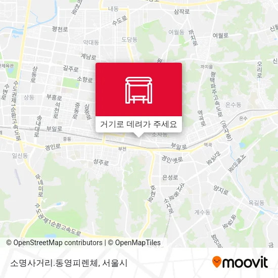 소명사거리.동영피렌체 지도