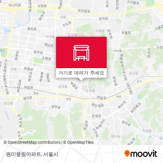 원미풍림아파트 지도