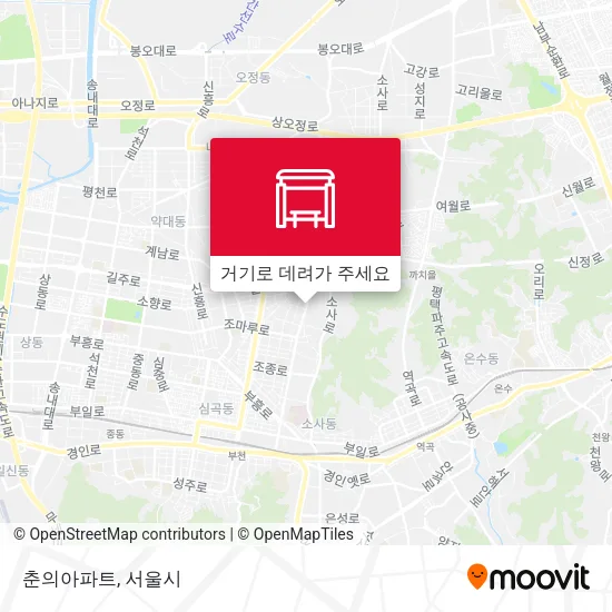 춘의아파트 지도