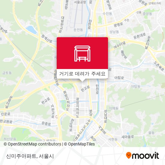 신미주아파트 지도