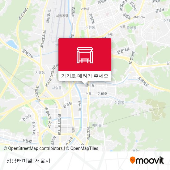 성남터미널 지도