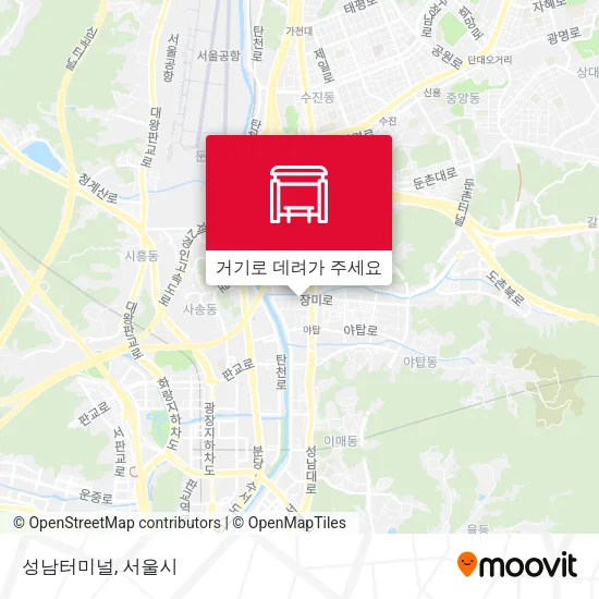 성남터미널 지도