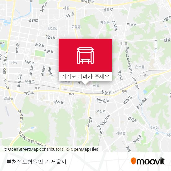 부천성모병원입구 지도