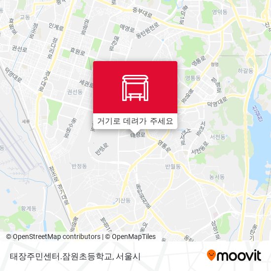 태장주민센터.잠원초등학교 지도