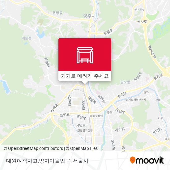 대원여객차고.양지마을입구 지도