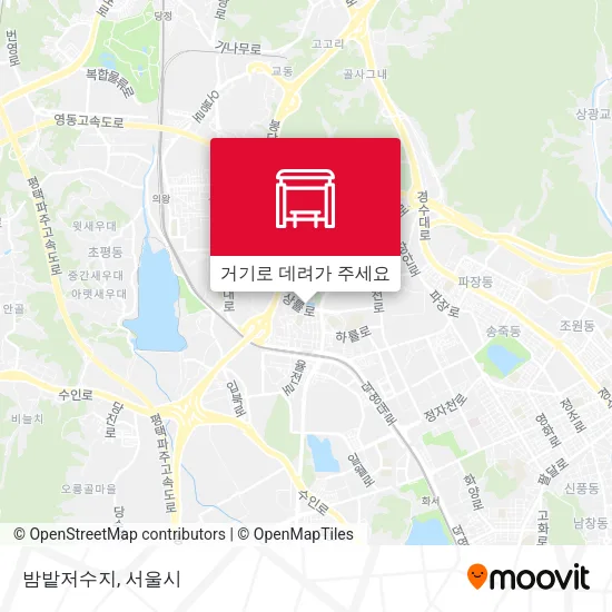 밤밭저수지 지도