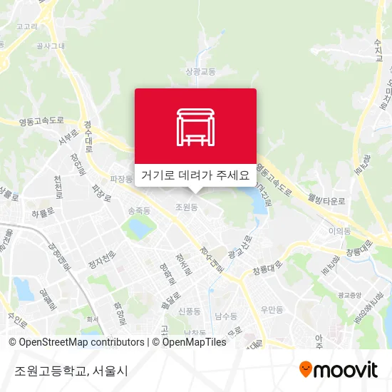 조원고등학교 지도