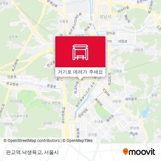 판교역.낙생육교 지도