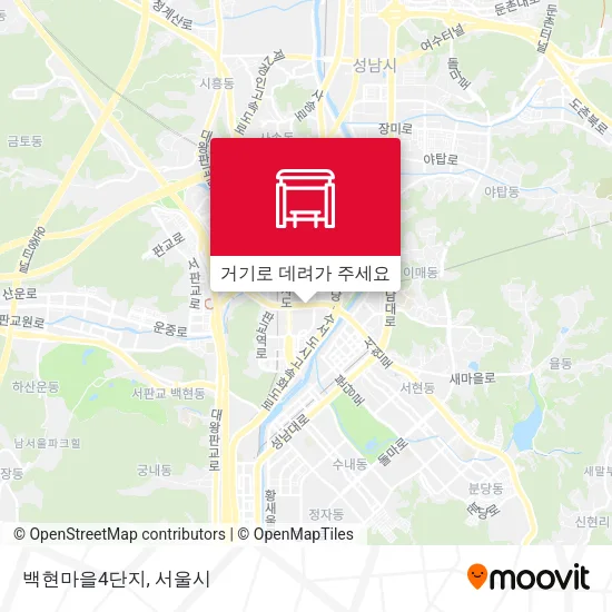 백현마을4단지 지도