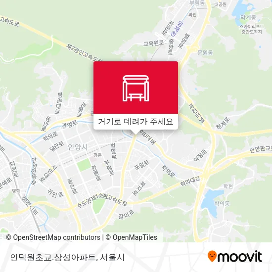 인덕원초교.삼성아파트 지도