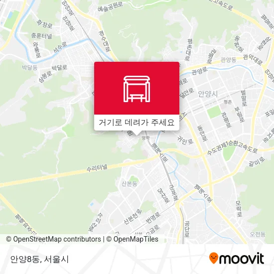 안양8동 지도