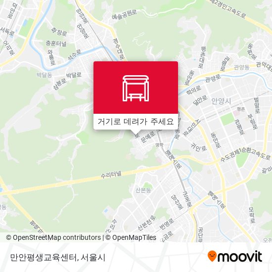 만안평생교육센터 지도
