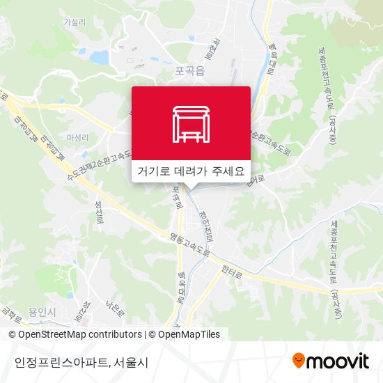 인정프린스아파트 지도