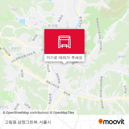 고림동.삼정그린뷰 지도