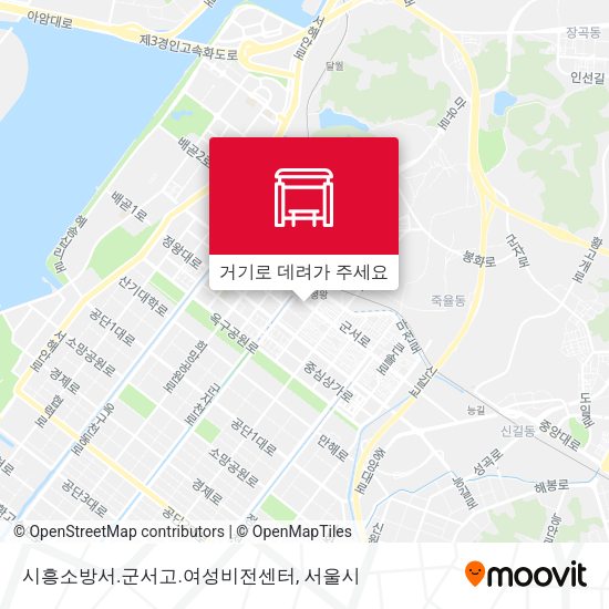 시흥소방서.군서고.여성비전센터 지도