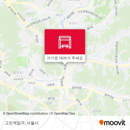 고진역입구 지도